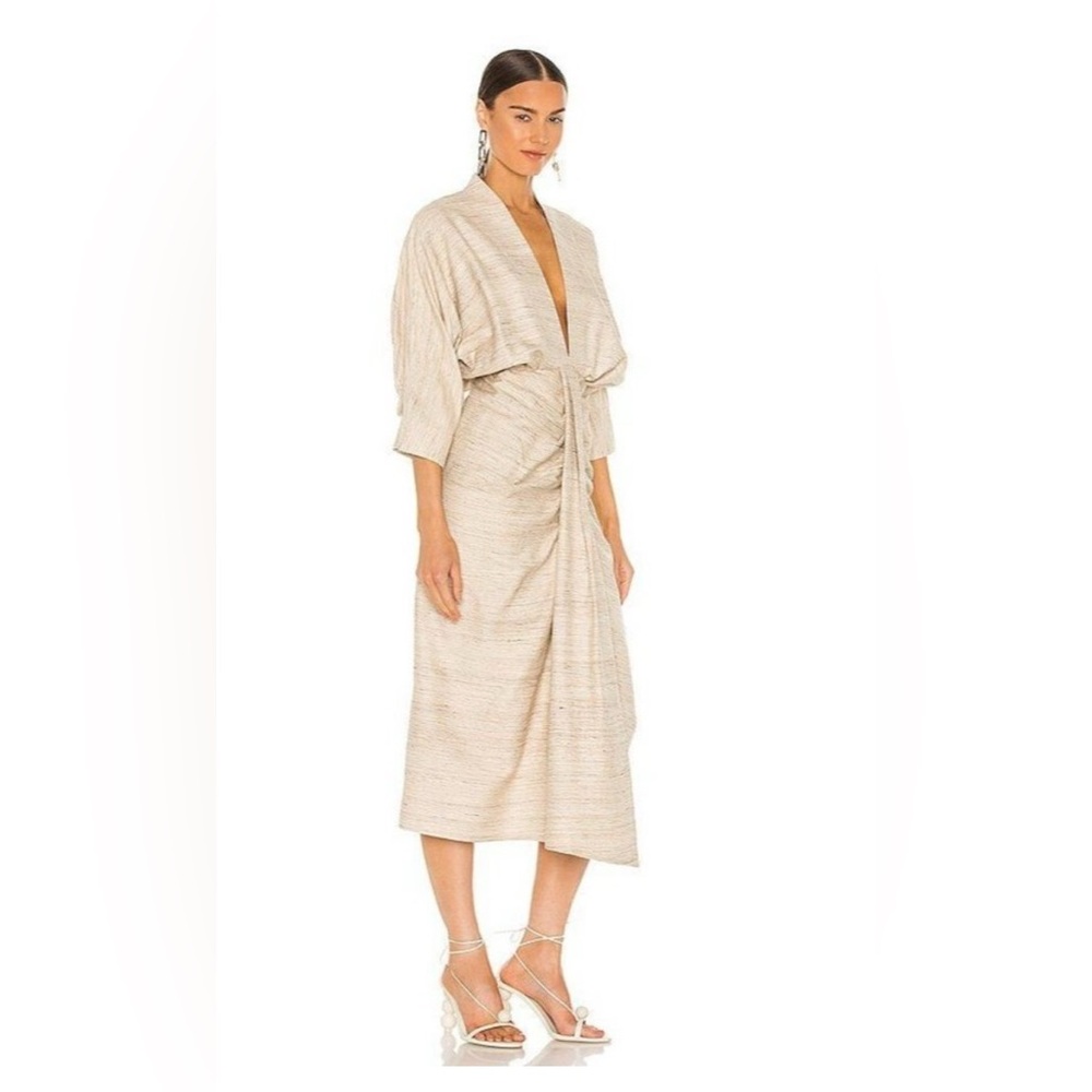 Piece of White Audrey Dress in Beige New Nwt Linen Dresses